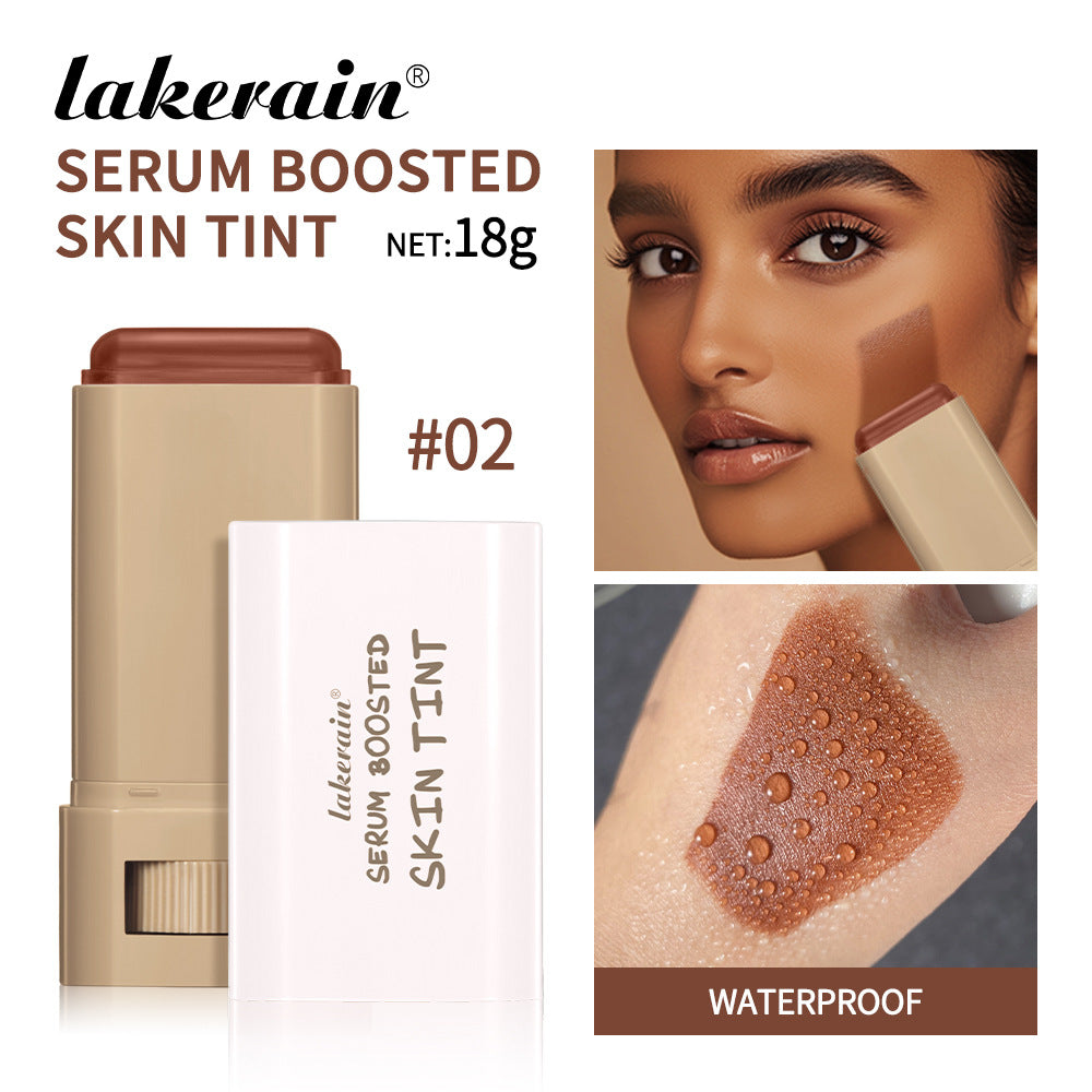 Cross-border Lakerain Colored Solid Moisturizing Essence To Evenly Brighten Skin Color Foundation Stick Natural Conformable Not Stuck Powder