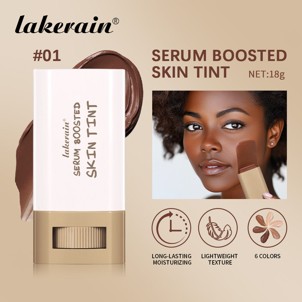 Cross-border Lakerain Colored Solid Moisturizing Essence To Evenly Brighten Skin Color Foundation Stick Natural Conformable Not Stuck Powder